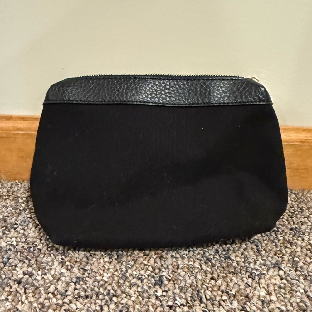 Rachel Zoe Black and Gold Zippered Clutch